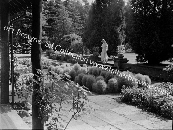 ST OLAVE'S SUNKEN GARDEN FROM VERANDAH